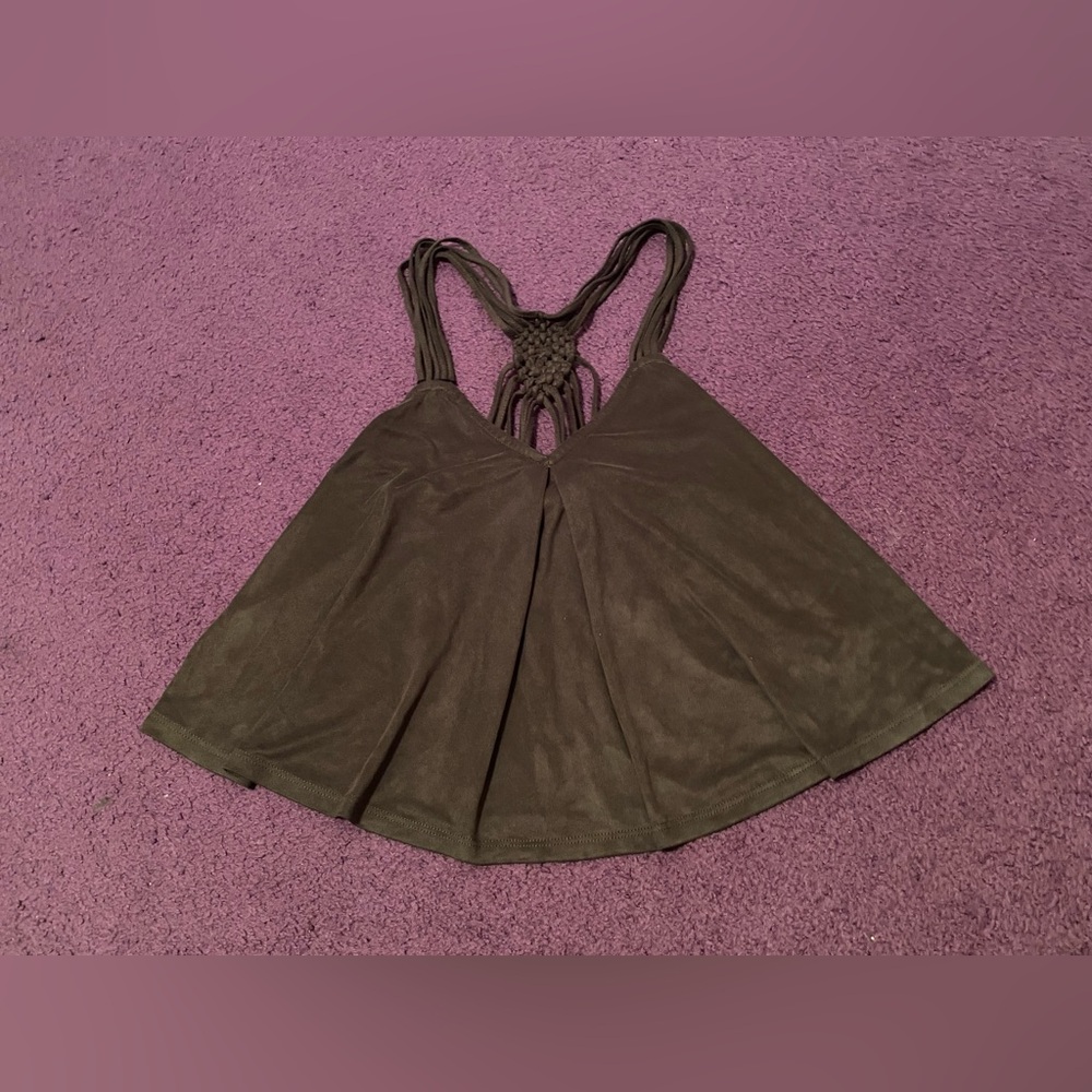 ☀️LA Hearts green sleeveless blouse size Small